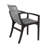 Jean Wood Premium All-Weather Wicker Outdoor Dining Armchair-1726018551-1726018550