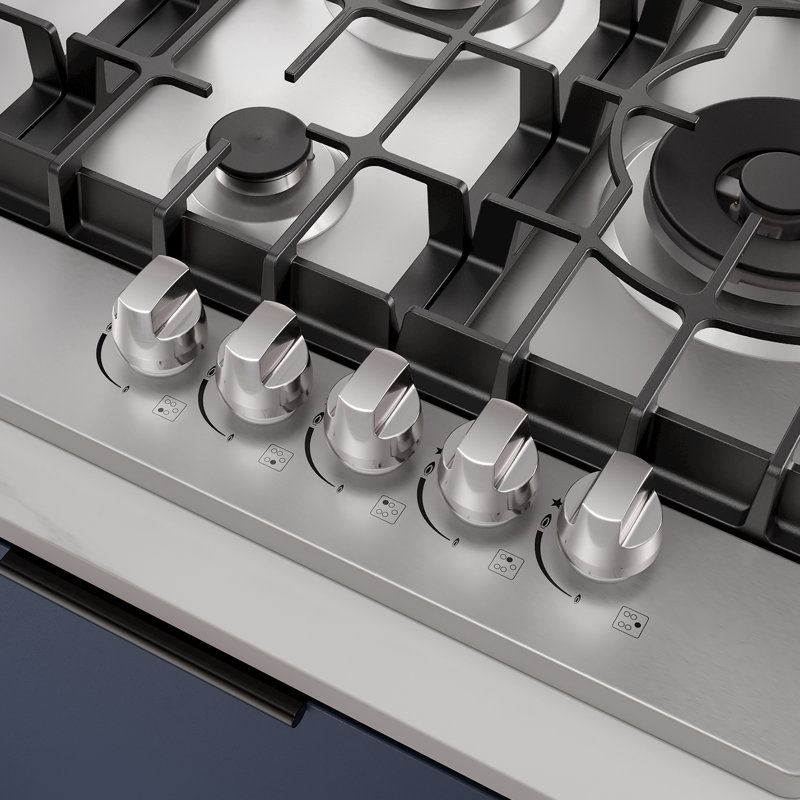 Empava 30 in. 5 Burners Recessed Natural Gas Cooktop in Stainless Steel, with LP Convertible, CSA Certified, Kitchen Stove