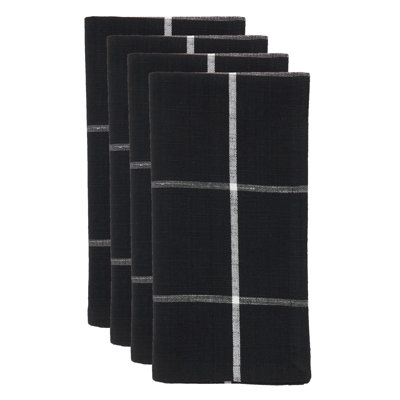 Hester Collection Cotton Plaid Square Napkin