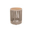 Table d'appoint d'extérieur ronde en bois massif avec base en corde-959861255