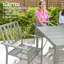 Steel Patio Dining Set Table,