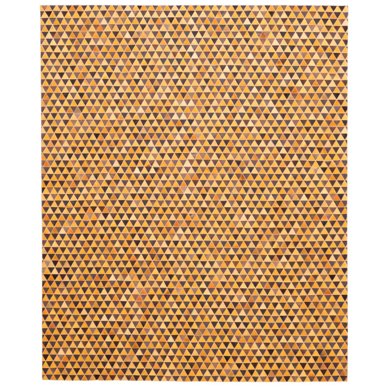 Cowhide Patchwork Orange Rug 8'0" x 10'0"