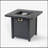 28-Inch Iron Square Propane Fire Pit Table