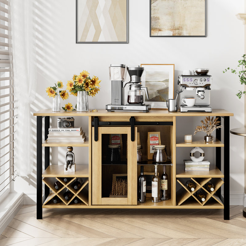 Armoire à vin avec verres à vin Parkdale