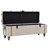 Storage Benches 3 pcs Cream Solid Wood Fir & Fabric
