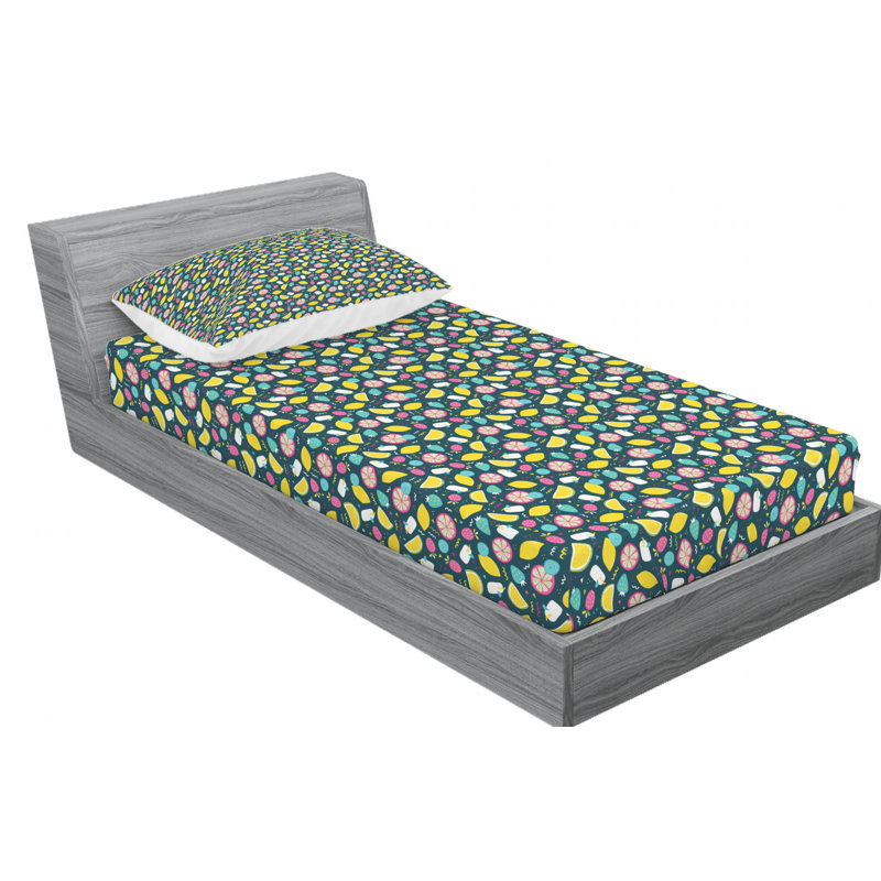 Microfiber Sheet Set, Twin Sheet Set with Fitted Sheet