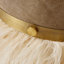 Leather Ostrich Fluff Pouf-2048786897