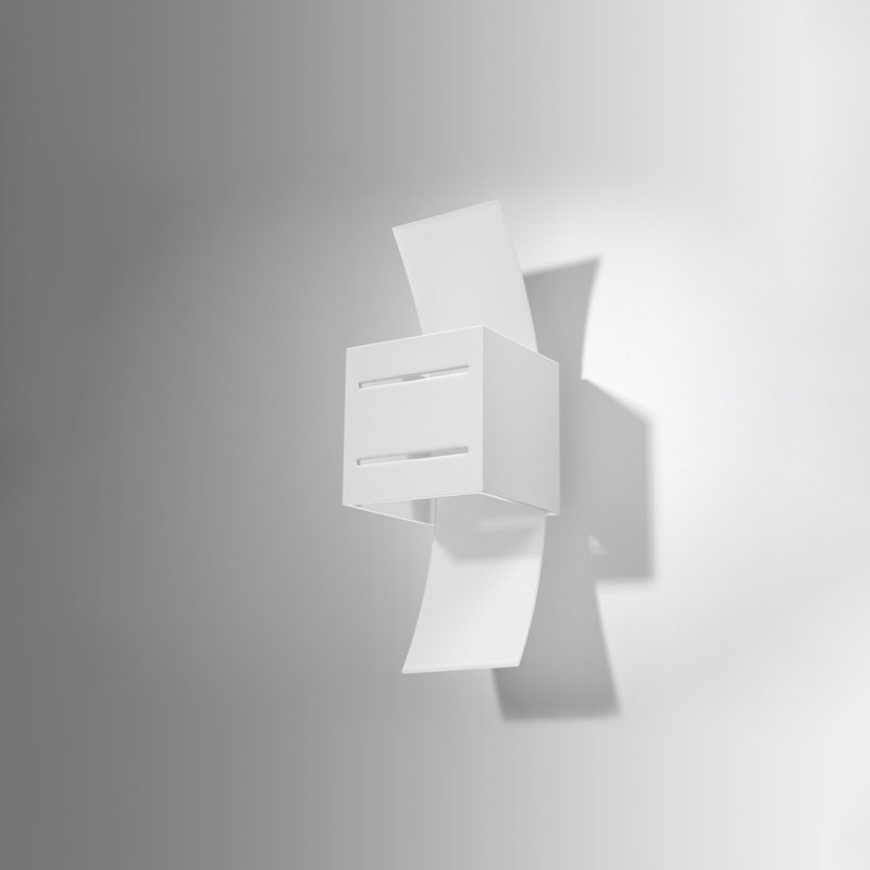 Loreto Plastic Flush Mounted Sconce, White