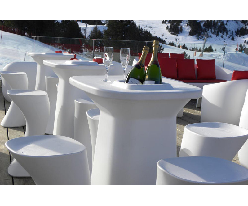 Noma Patio Bar Stool, Steel