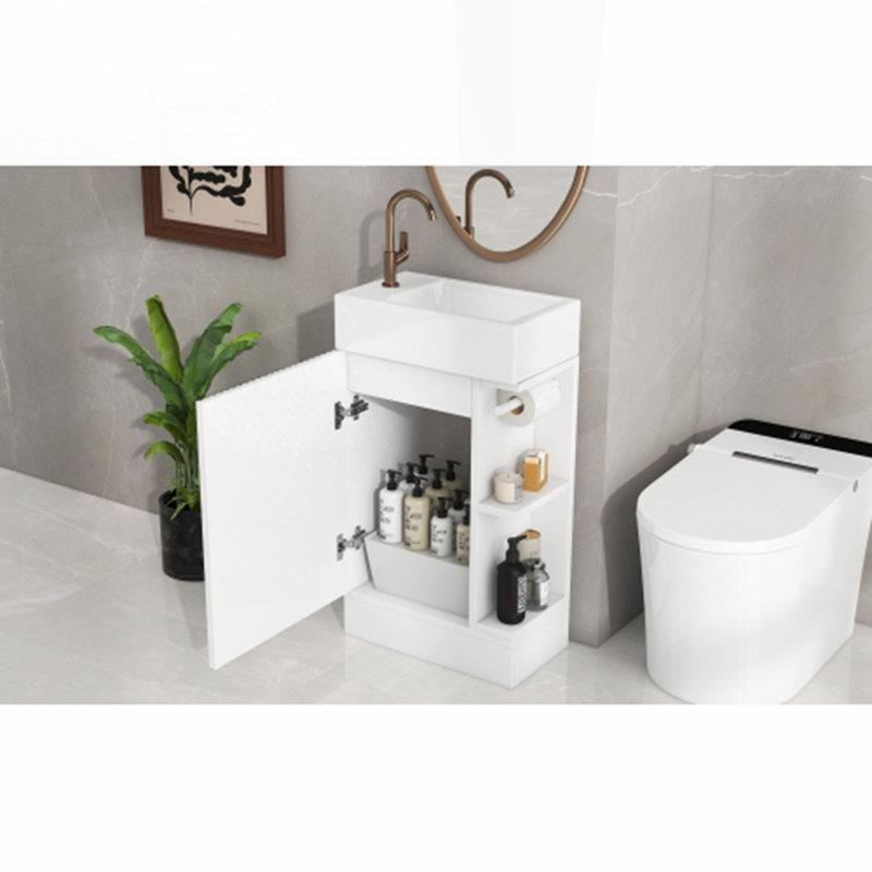 Meuble-lavabo 18,6 po avec lavabo, Blanc
