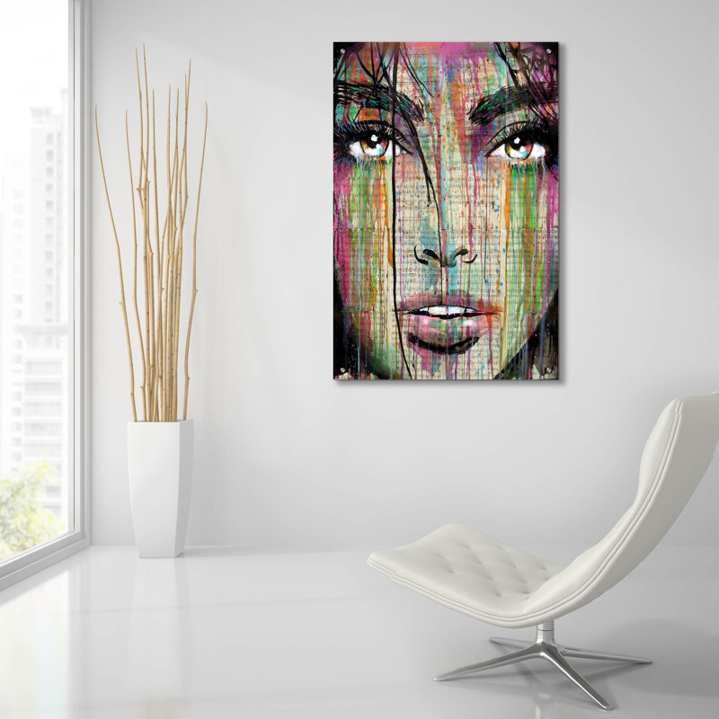«Dark Kisses» par Loui Jover, art mural en verre acrylique, H 36 po x l 24 po x P 0,2 po