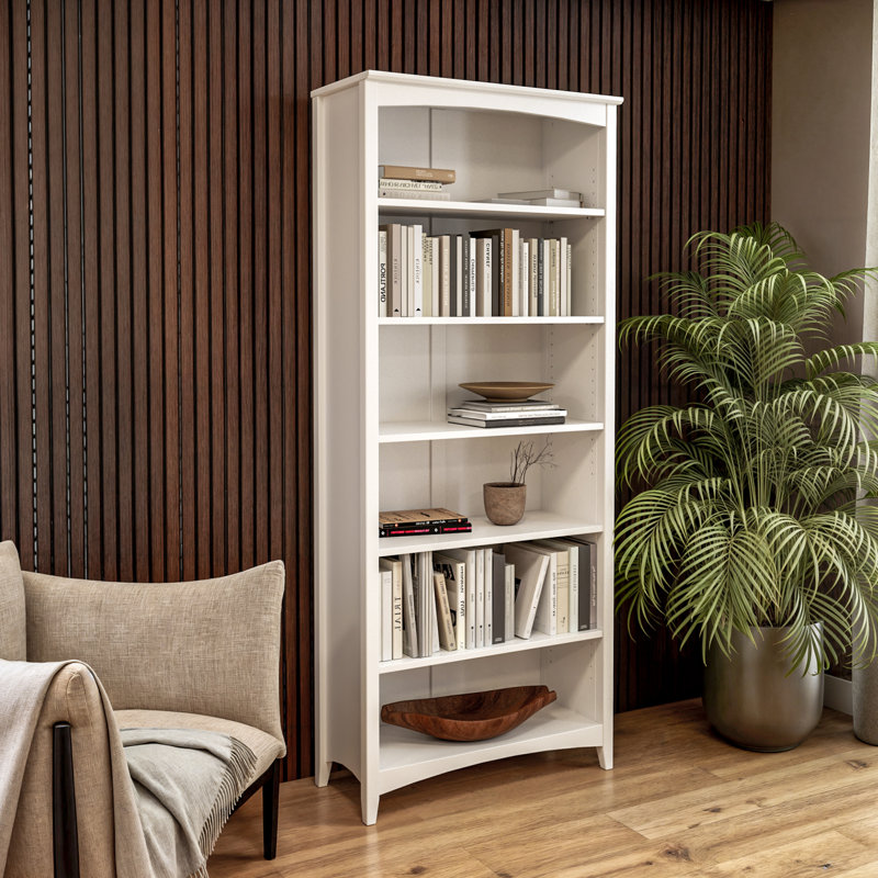 Bibliothèque Colton, Blanc, (6 tablettes) H 72 po x l 30 po x P 13 po