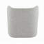 Fauteuil d'appoint en tweed gris Lisa