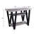 Elegant Rectangular Table In Grey And Black With Convenient Storage Modern Desk Antique Appeal