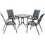 Steel Patio Dining Set Table,