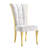 Ismahan 19.7 " H Velvet Upholstered Stainless Steel Side Chair
