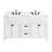  Rojmen 60'' Freestanding Double Bathroom Vanity with Engineered Stone Top