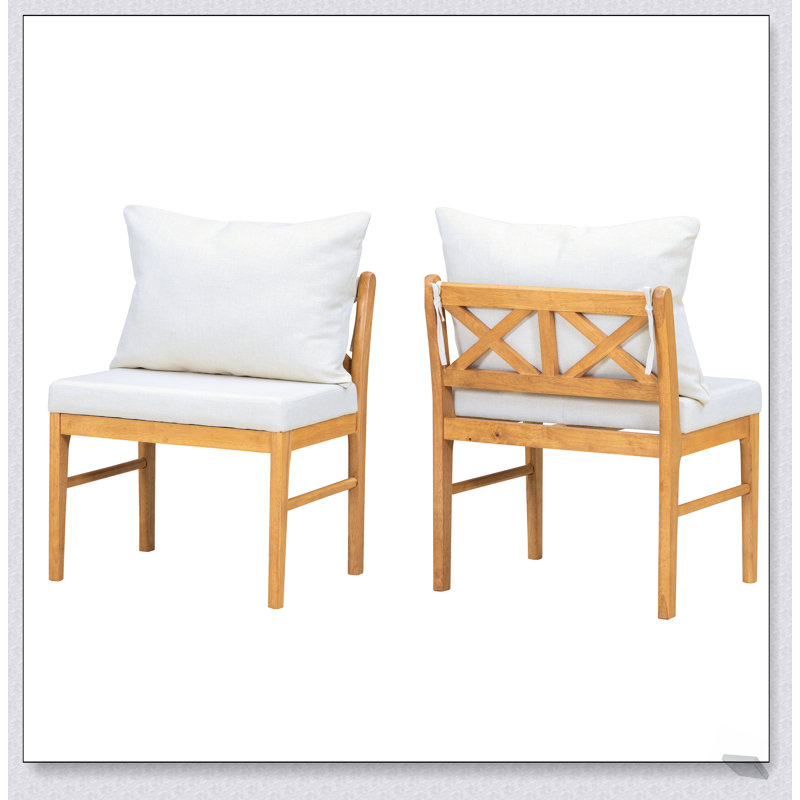 Ensemble de 2 chaises de salle à manger Farmhouse Modern