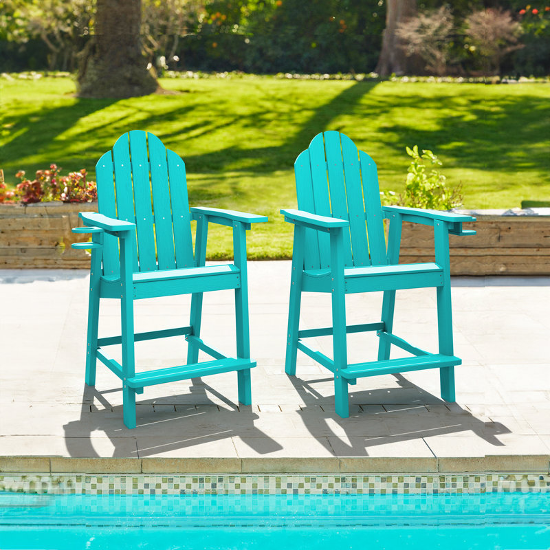 Dutta Outdoor Adirondack Chair, Aruba Blue