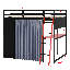 Lit mezzanine en bois-223592804