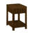 25'' Rectangular Farmhouse End Table With Storage Shelf, Sofa Side Table With Solid Wood Legs For Living Room, Bedroom, Office-13242564