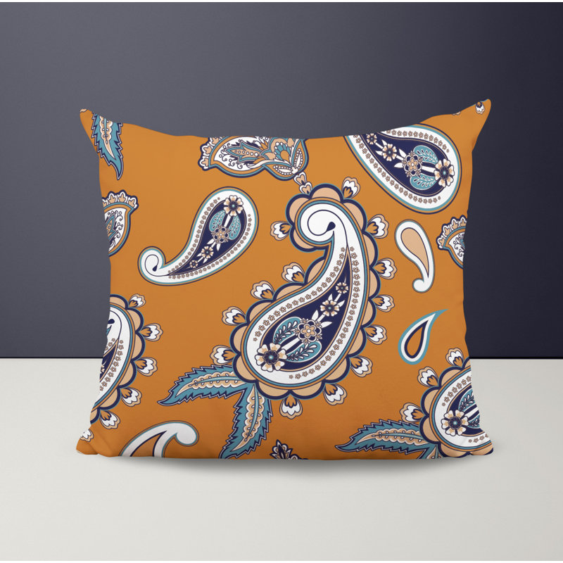 Housse et insert de coussin décoratif en polyester, L 15 po x H 15 po, Orange