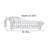 Simple curved stripe design chaise longue