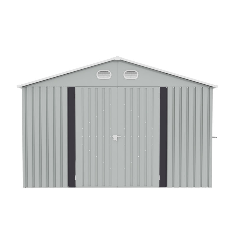 Remise de rangement extérieure en métal blanc 10 pi x 12 pi Campcraft