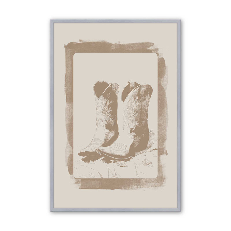 Impression de cartes occidentales III, H 17,25 po x l 13,25 po, Chrome poli