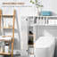 Armoire de rangement au-dessus de la toilette Latitude Run®, économiseur d'espace, organisateur de rangement avec tablette réglable, blanc