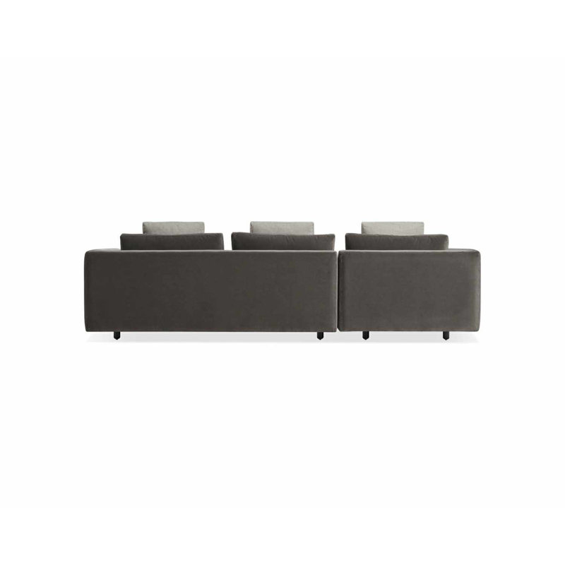 Hands Down Chaise Sectional, Landa Stone, Left Hand Facing
