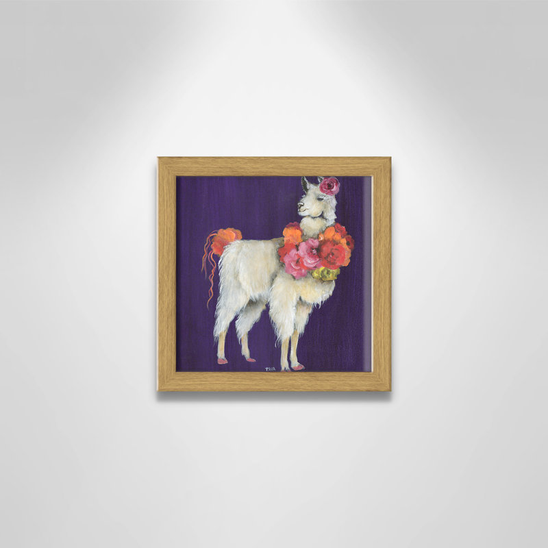 Art sur toile little, H 9 po x l 9 po x P 1,18 po, Cadre en chêne