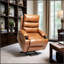Fauteuil inclinable électrique de 21 pouces de large avec massage par vibration à 8 points, chaleur lombaire et poches latérales pour le confort des personnes âgées-1927898845