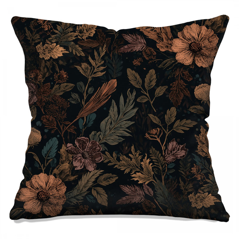 Coussins décoratifs Botanical Floral Illustration, 26 x 26 pouces