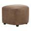 Repose-pieds en cuir véritable 22 po Bobbi-125422324