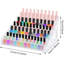 Organisateur de vernis à ongles 84 bouteilles de 7 couches Organisateur de lunettes de soleil Support de lunettes en acrylique Support de rangement pour huiles essentielles Organisateur de maquillage sans outil, transparent, paquet de 2