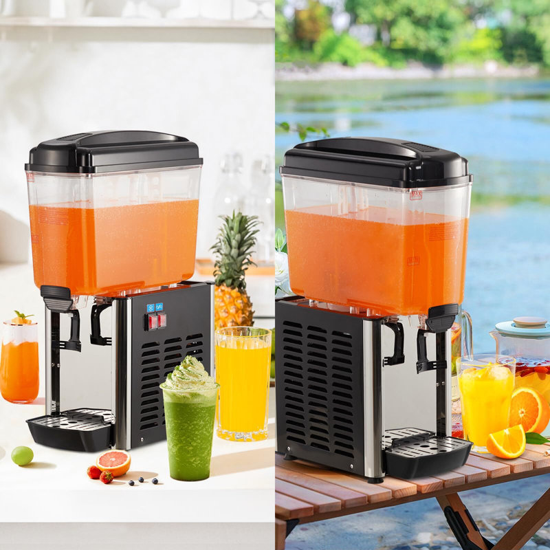 Stainless Steel Double Beverage Dispenser