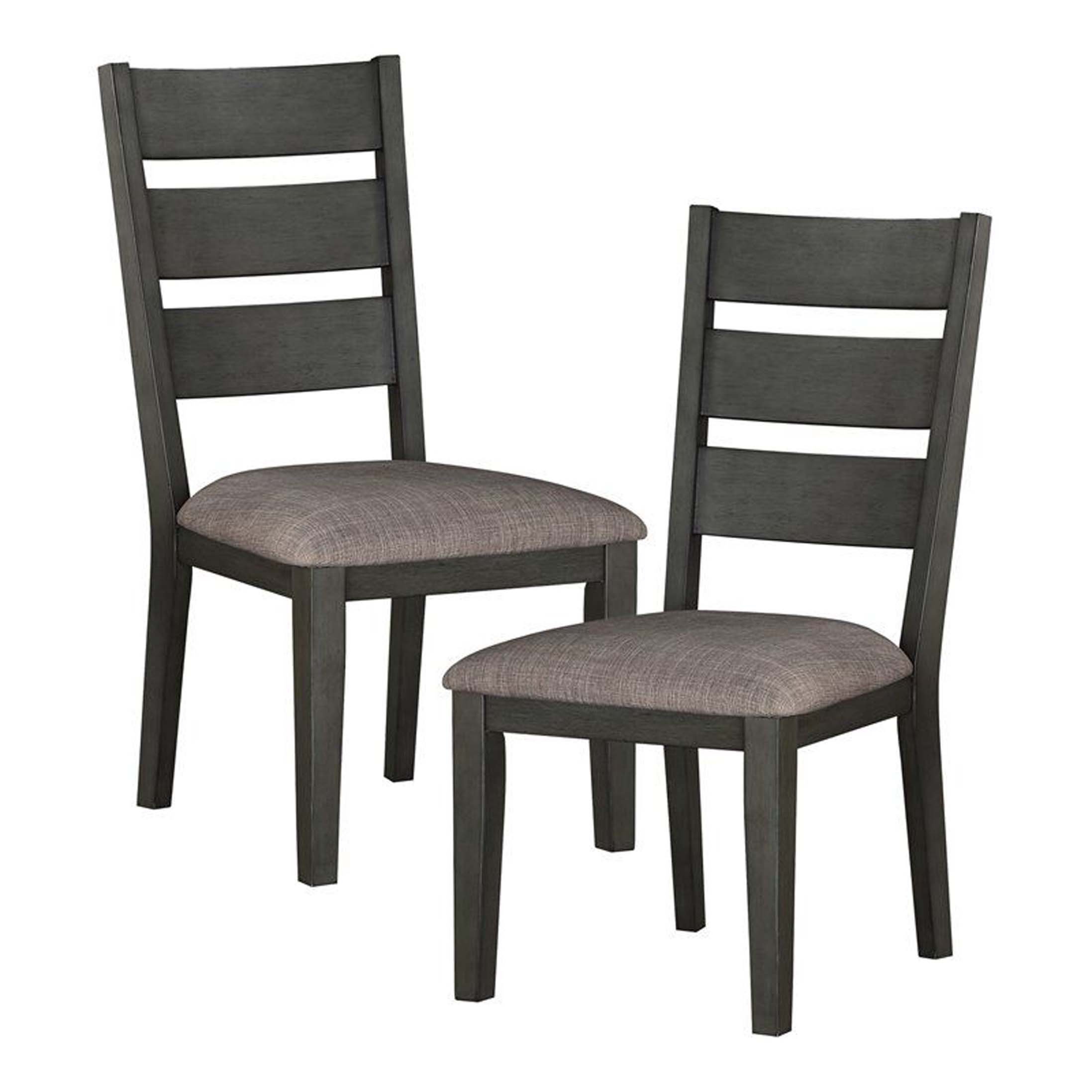 Red Barrel Studio® Transitional Side Chairs 2pc Set Wood Frame Padded ...