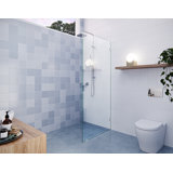 Vela 30 in. x 78 in. Fully Frameless Single Fixed Shower Panel