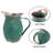 Vintage Green Metal Milk Jug Vase, Small Distressed Decor For Home, Farmhouse Style, Ideal For Artificial Flowers, Great Gift For Housewarming Or Mother's Day