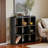 Kellerman 9-Cubbies Storage Cube Shelf In Black Finish, 39.96'' H X 37.65'' W X 11.62'' D