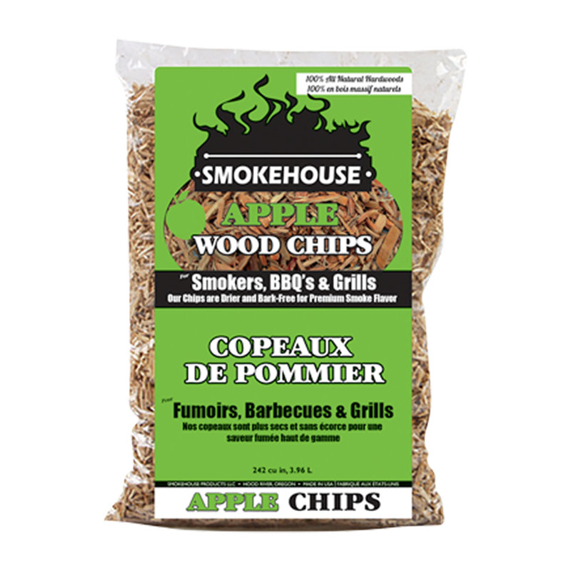 Smokehouse Apple And Hickory BBQ Smoker & Grill Smoking Wood Chips, 1.75 Lb Bags