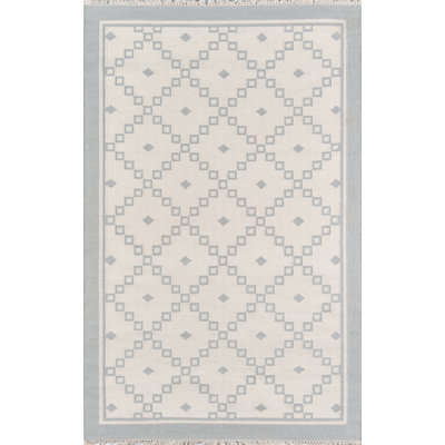 Thompson Wool Geometric Area Rug in Gray
