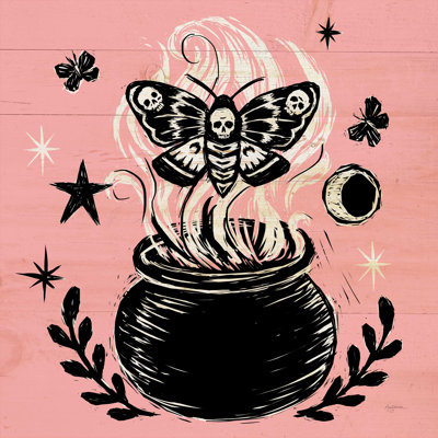 " Mystical Halloween Pink VIII " by Mary Urban Painting Print