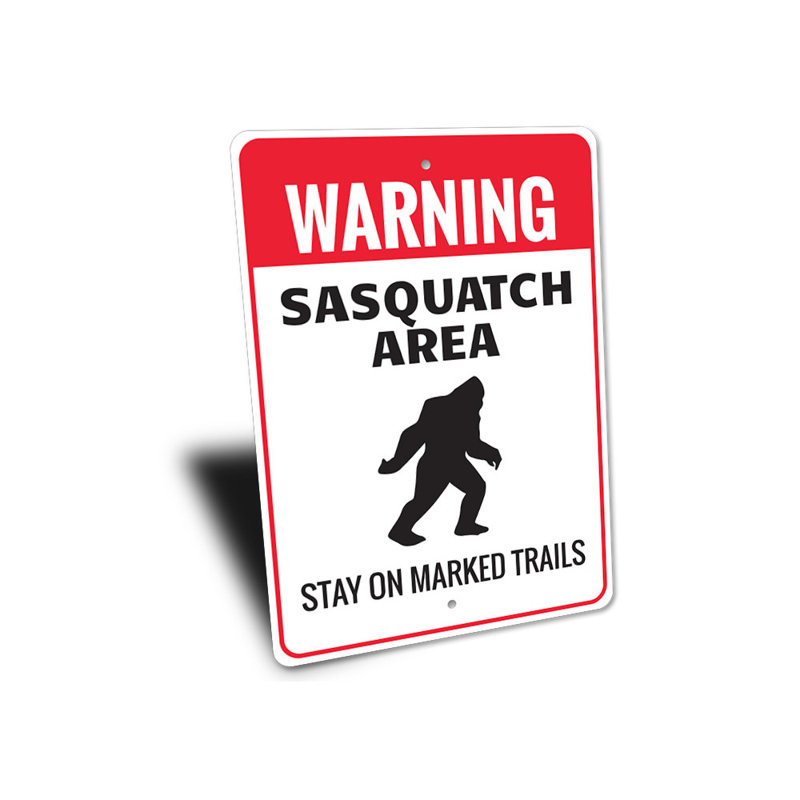 Panneau en aluminium Sasquatch, H 14 po x l 10 po x P 0,04 po