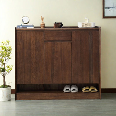 Armoire d'appoint moderne et simple en bois massif