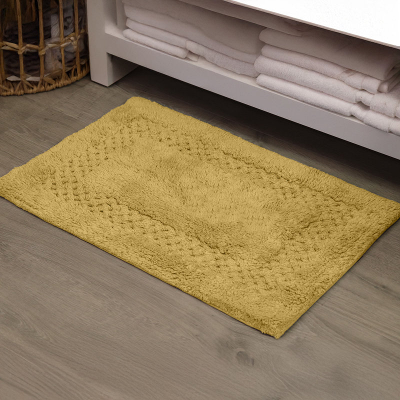 Antigona Soft Bath Rug, 17" W x 24" L, Yellow