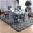 Chennai Glass Top Dining Table