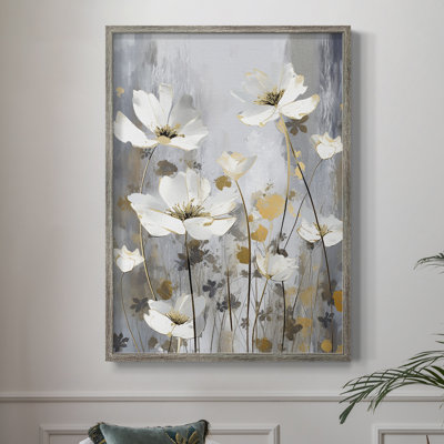 «FLORAL Series CDIX», reproduction encadrée - bois massif