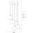 Industrial Scandinavian Chandelier, Fume Color, 19.7 x 19.7 inches | Adjustable Height 44.9 inches | Metal Body with Glass Cap, 5 x E27 Sockets (Max 40W) | Nostalgic Design for Modern Living Rooms & Dining Areas, IP20 Rated